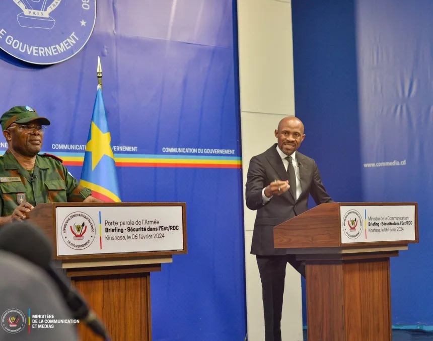 Patrick MUYAYA Porte-Parole du Gouvernement, Ministre de la Communication et des médias R.D Congo.